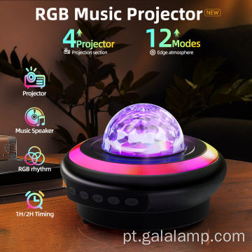 Projetor ABS de controle de interruptor portátil de música estrelada noite